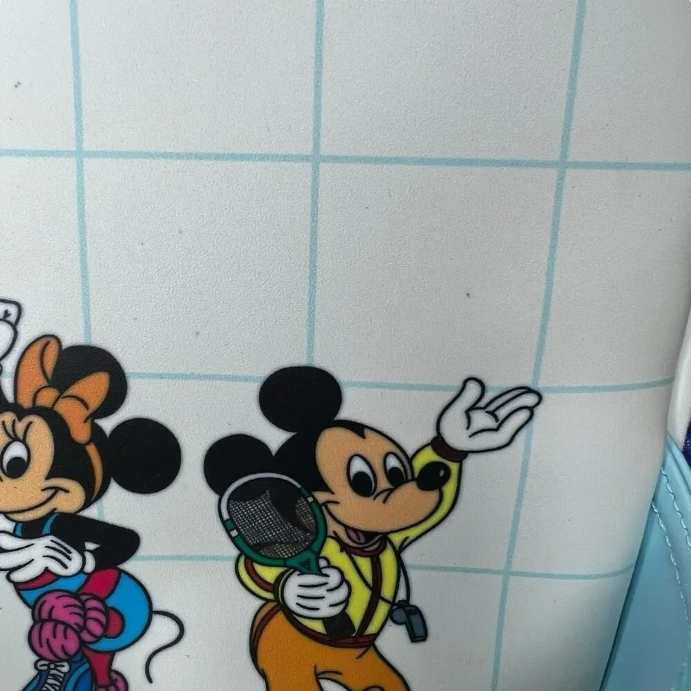 NEW Loungefly Disney Mickey & Friends Mousercise Mini Backpack